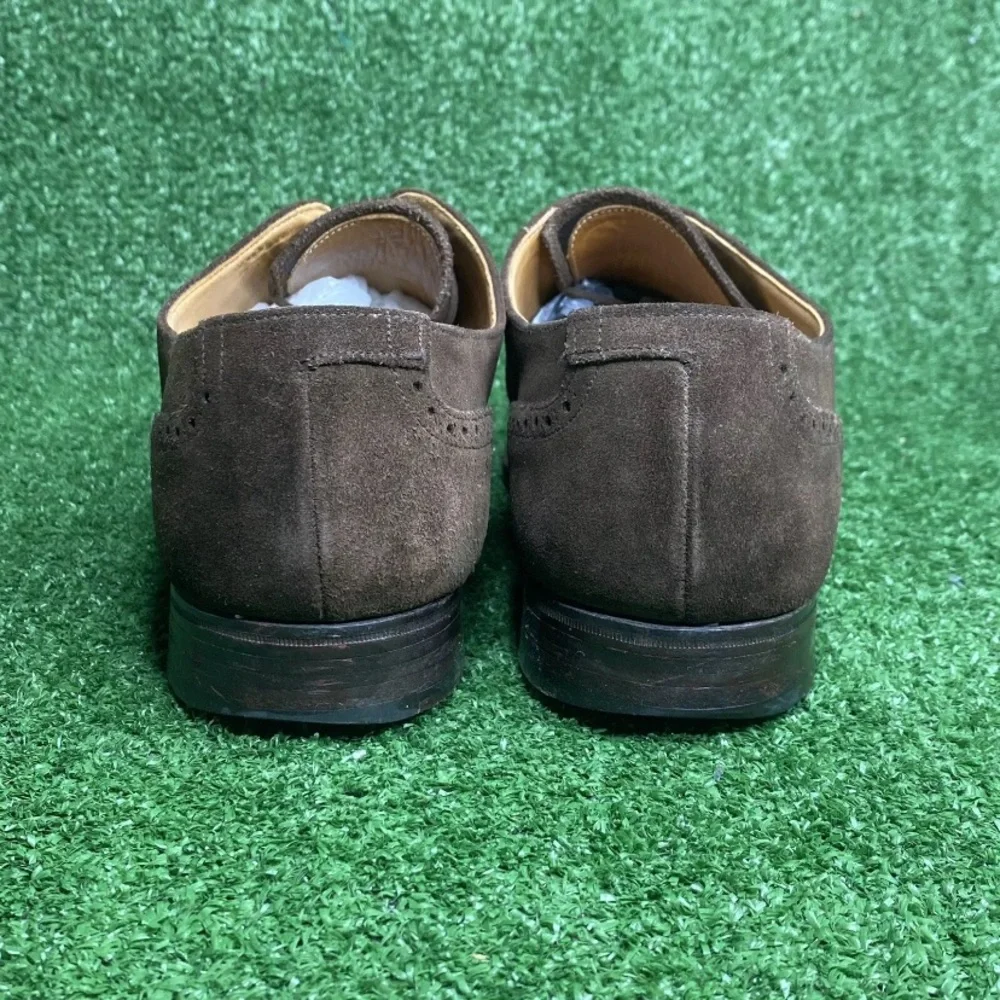 Vintage Carroll & Co Beverly Hills Made‎ In England Brown Suede Mens Size 11.5